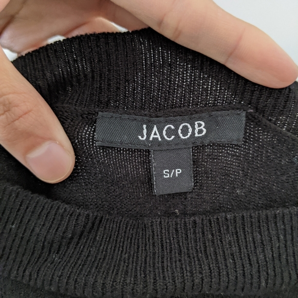 Black Jacob off shoulder sweater - Picture 2 of 2